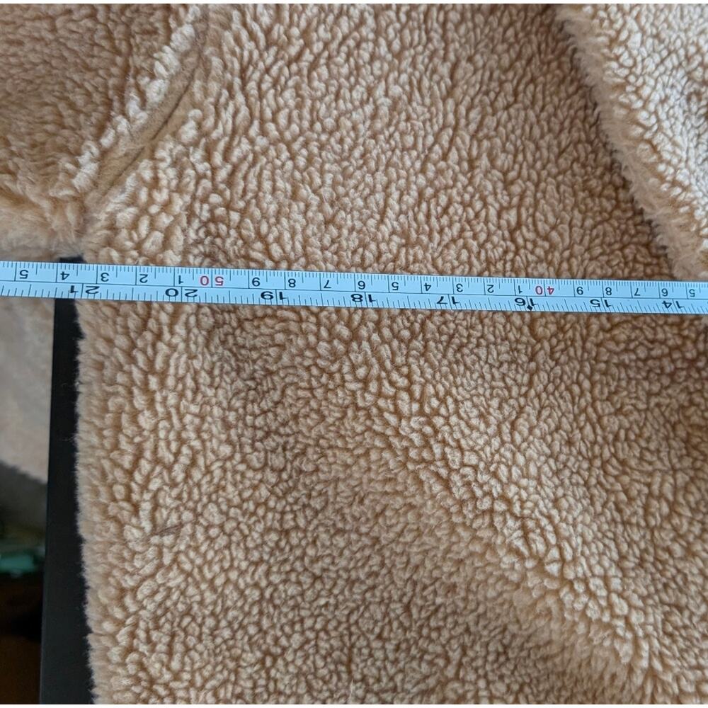 J.Crew Relaxed Tan Teddy Topcoat in Sherpa Blend BW157, Size XS - Picture 7 of 11